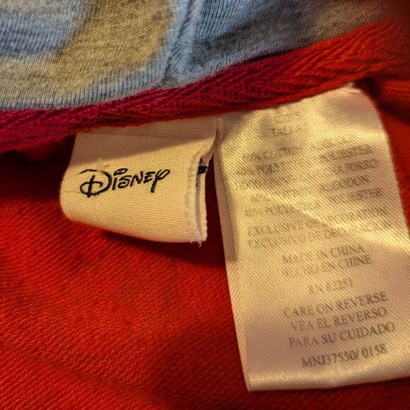 Disney Red Minnie Mouse Zip Front Jacket with Hood Ears Size 5 - Picture 6 of 9